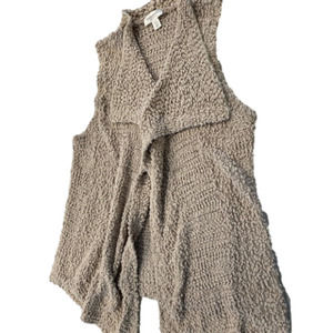 MOTHERHOOD maternity yarn vest/cardigan very cozy L/some pulls/wear